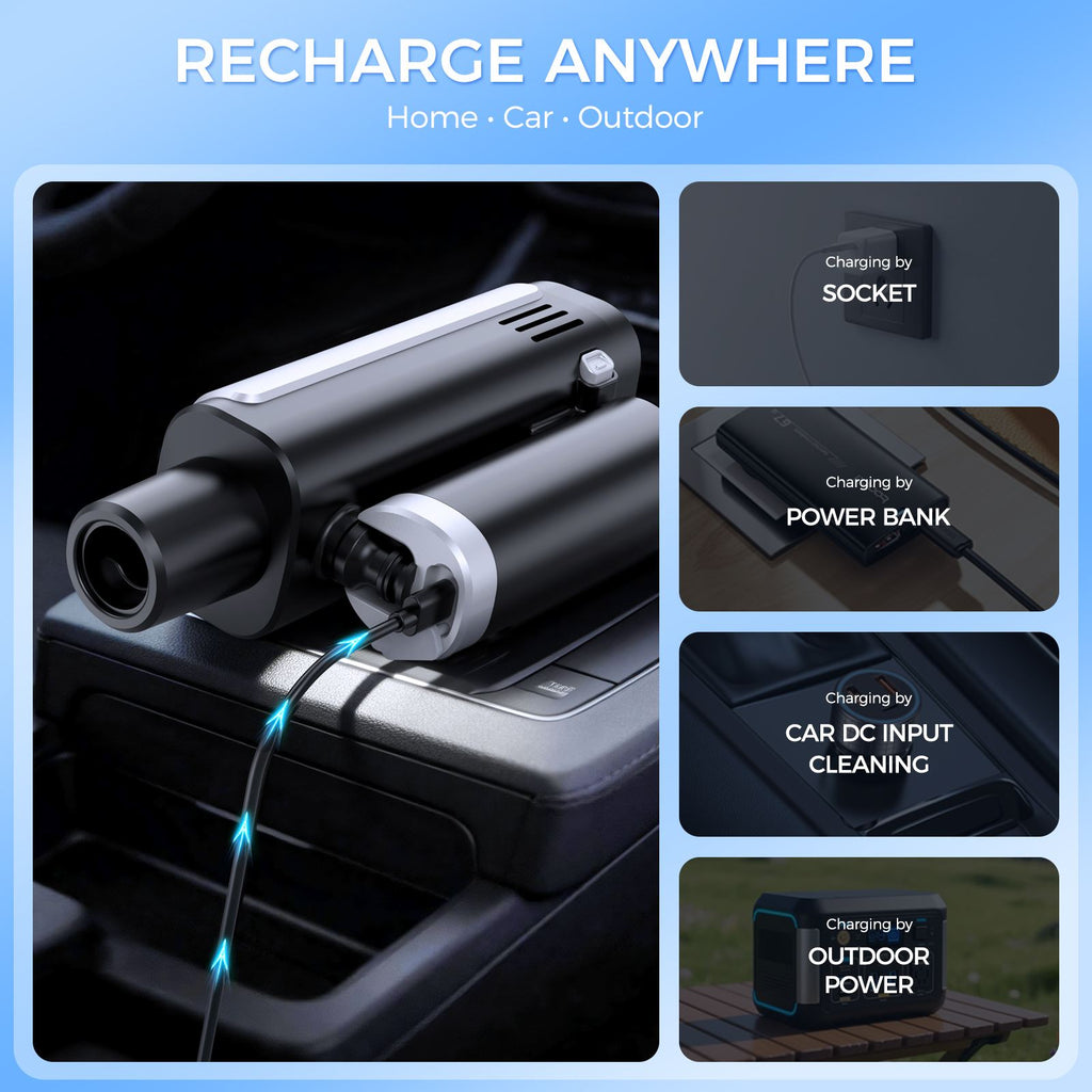 3-Level, 5-in-1 Portable LCD Battery Cleaner
